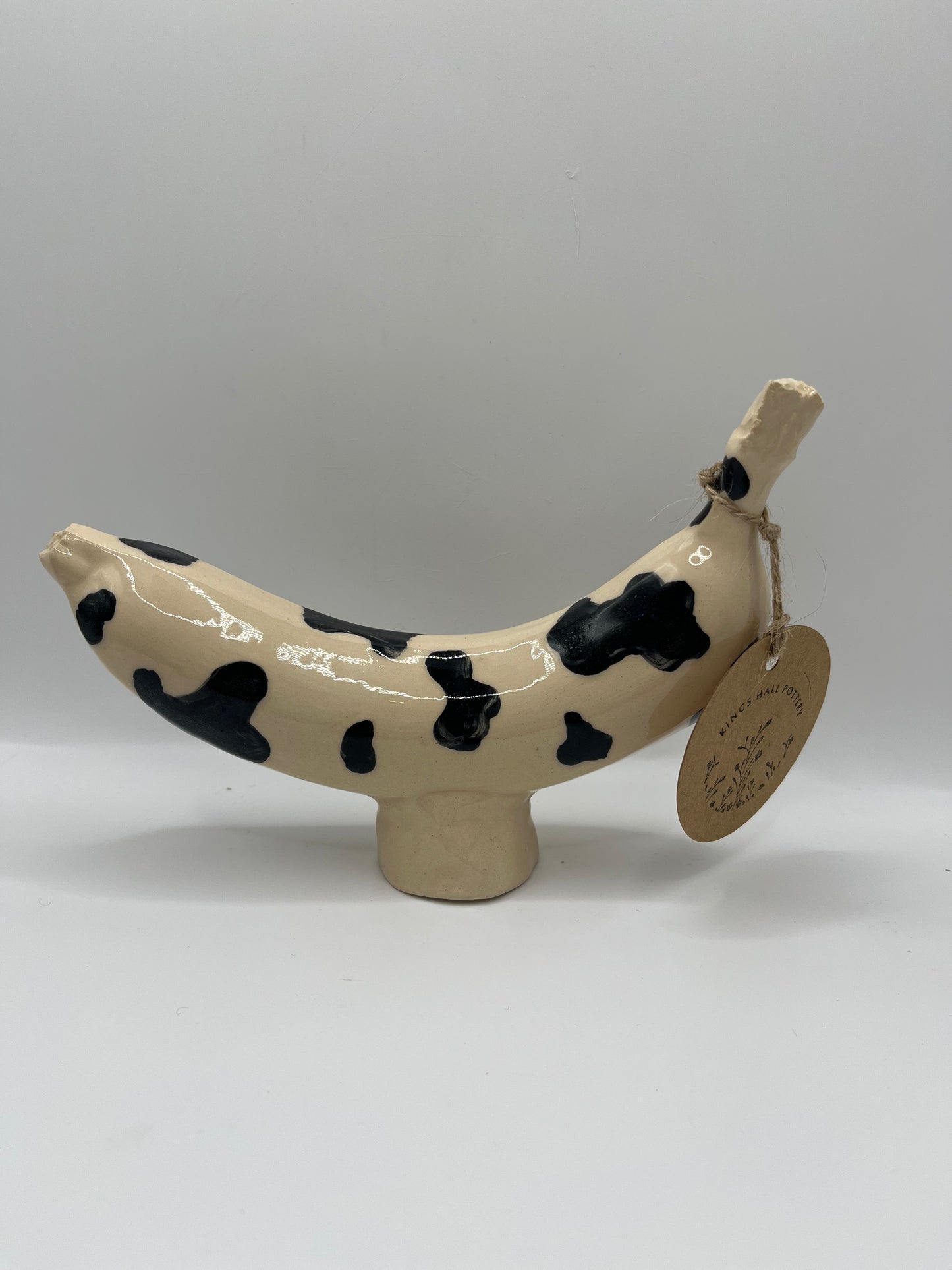 Ceramic banana cow pattern