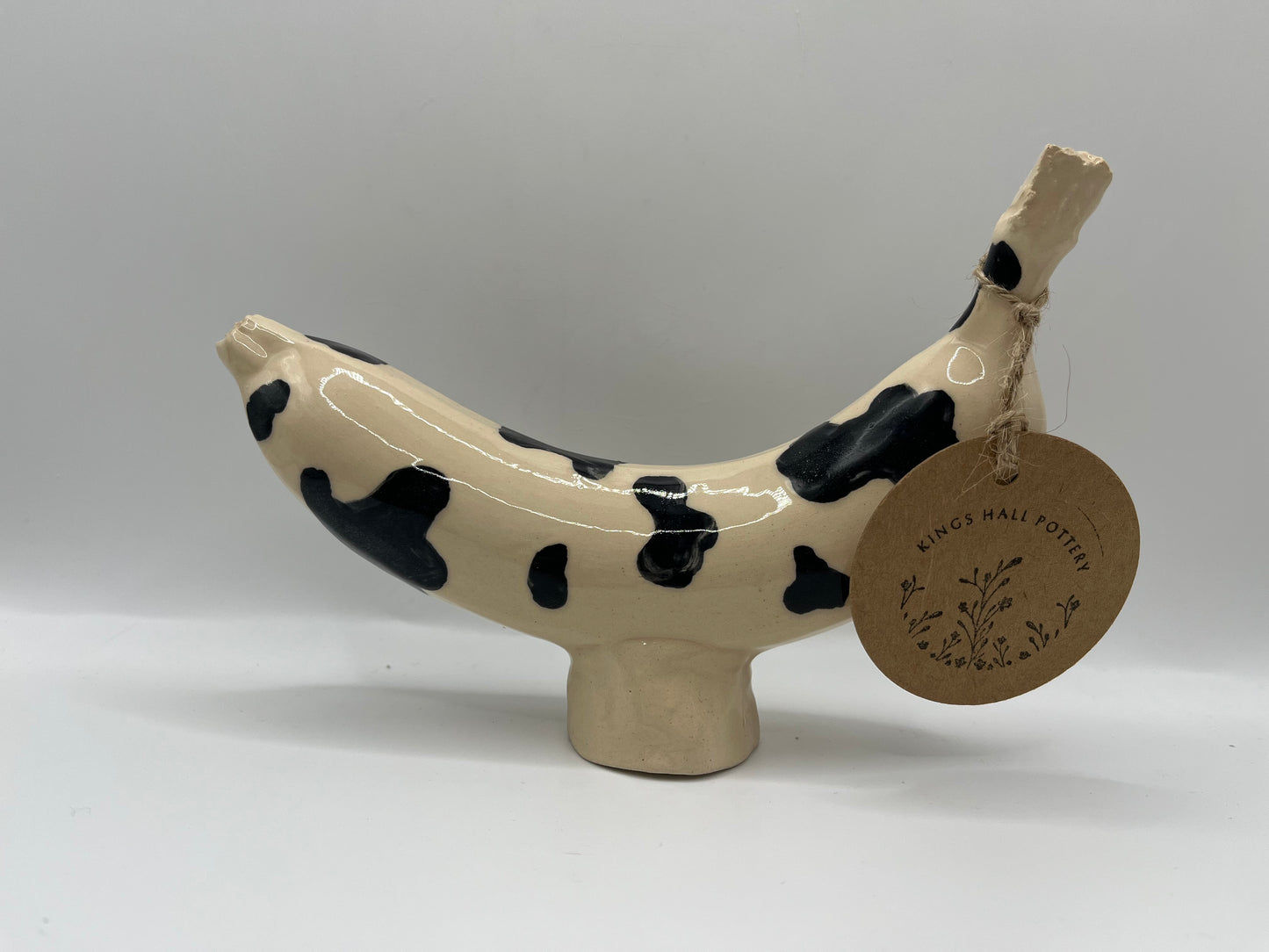 Ceramic banana cow pattern