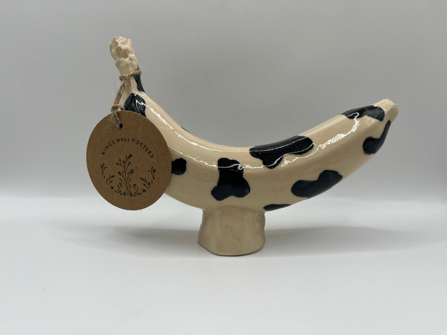 Ceramic banana cow pattern