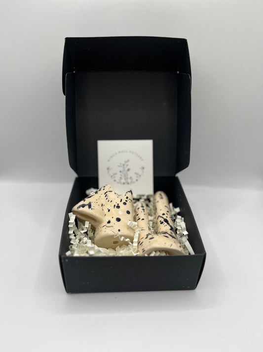 Gift Box, Ceramic Nose Glasses Holder and Ring Holder