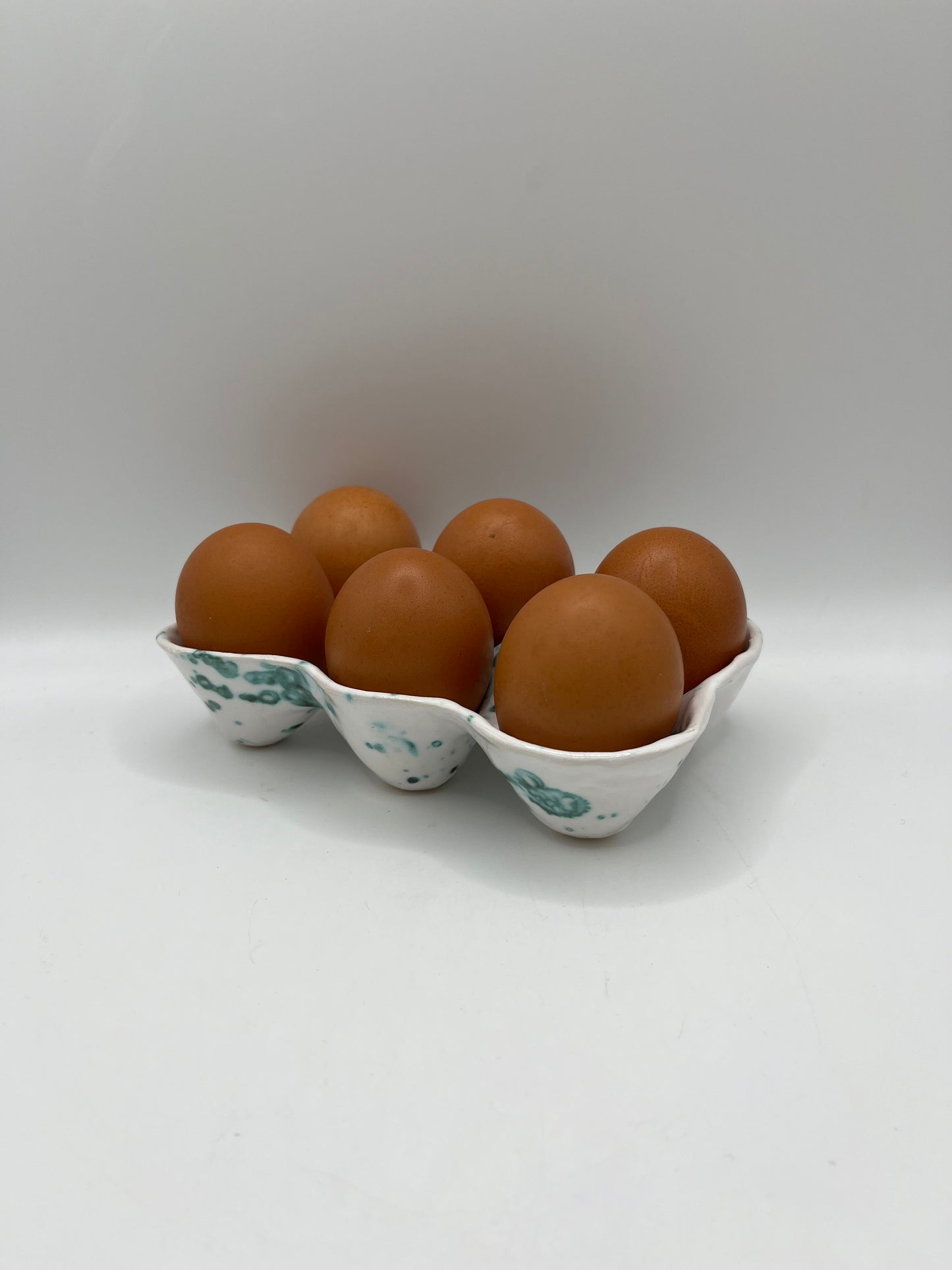 Handmade Ceramic Egg Tray – Holds 6 Eggs