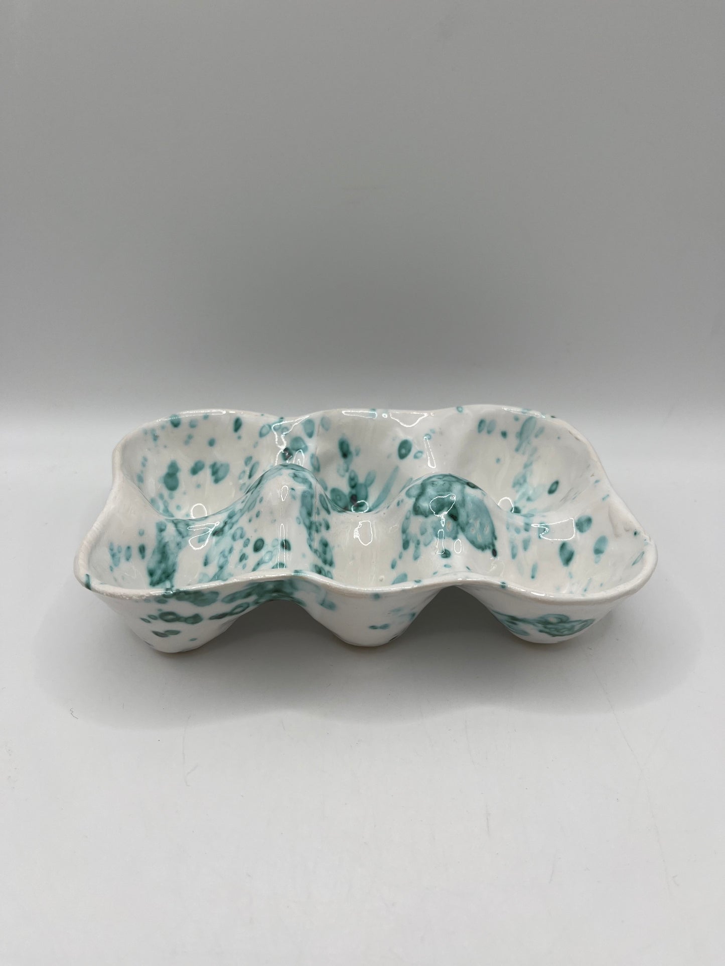 Handmade Ceramic Egg Tray – Holds 6 Eggs