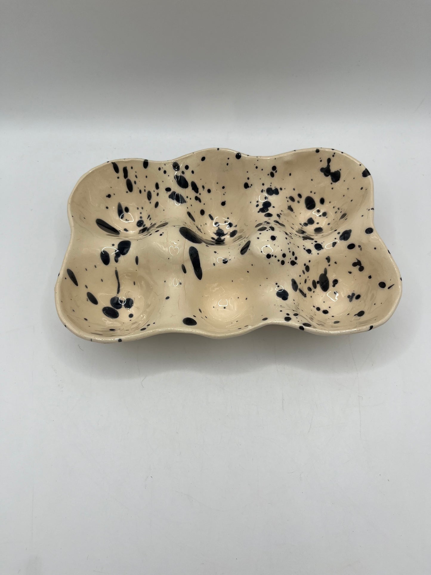 Handmade Ceramic Egg Tray – Holds 6 Eggs