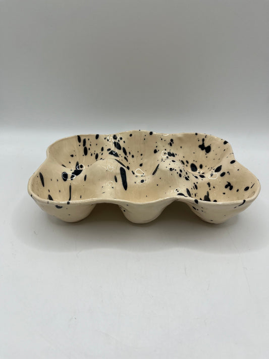 Handmade Ceramic Egg Tray – Holds 6 Eggs